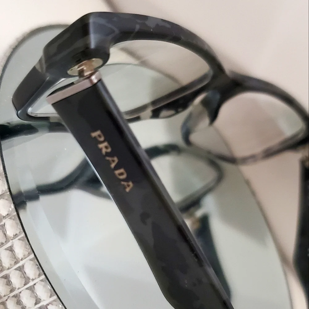 PRADA $490 VPR 16M Spotted Rx Prescription Eyeglasses
